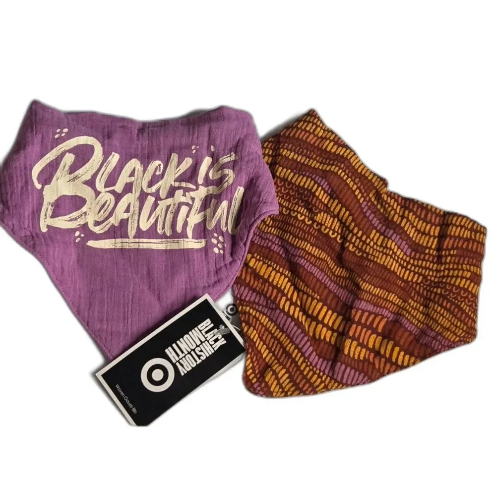 Black History Month Multipack My Black Is Beautiful Woven Gauze Bibs